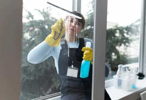 Nettoyage de vitres intérieures et extérieures au Bosc-Renoult